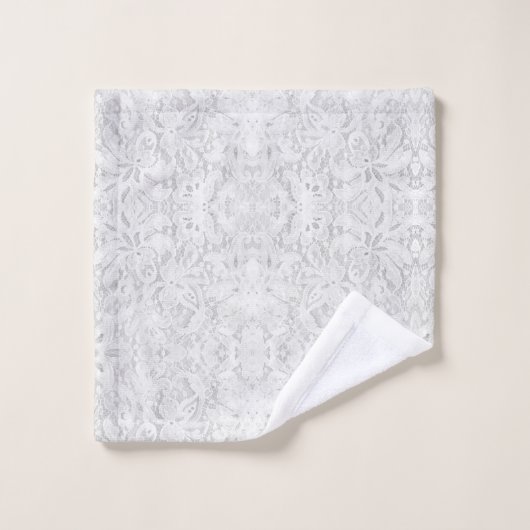 Falln White Lace Bad Handdoek (Wasdoekje)