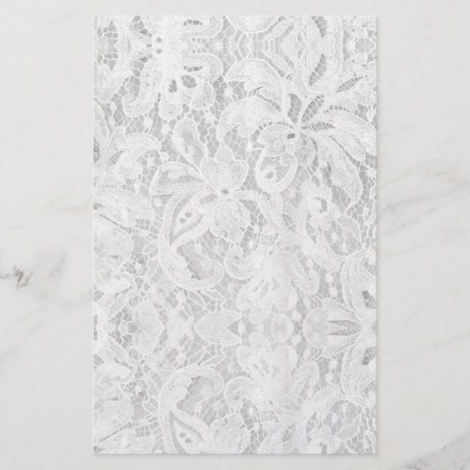 Falln White Lace Briefpapier (Voorkant)