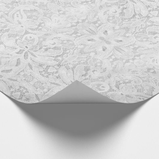 Falln White Lace Cadeaupapier (Hoek)