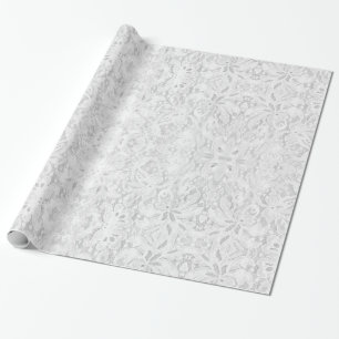 Falln White Lace Cadeaupapier