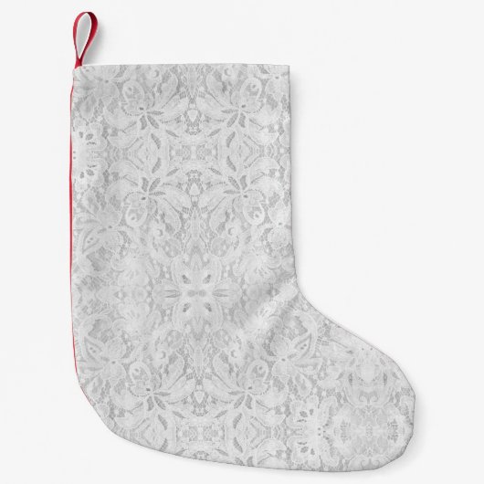 Falln White Lace Kleine Kerstsok (Voorkant)