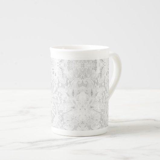 Falln White Lace Porselein Kop (Voorkant rechts)