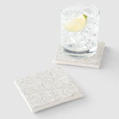 Falln White Lace Stenen Onderzetter (Zijkant)
