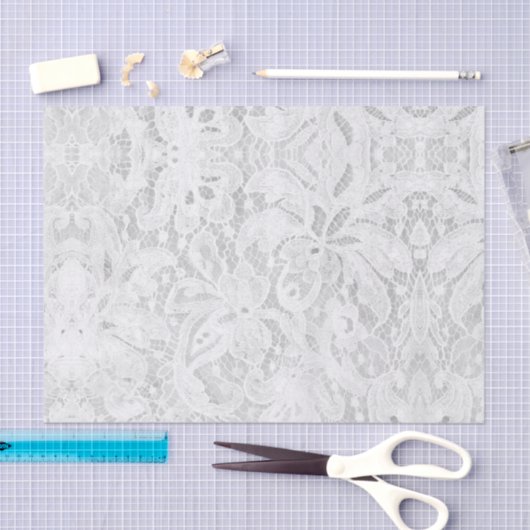 Falln White Lace Tissuepapier (Craft)