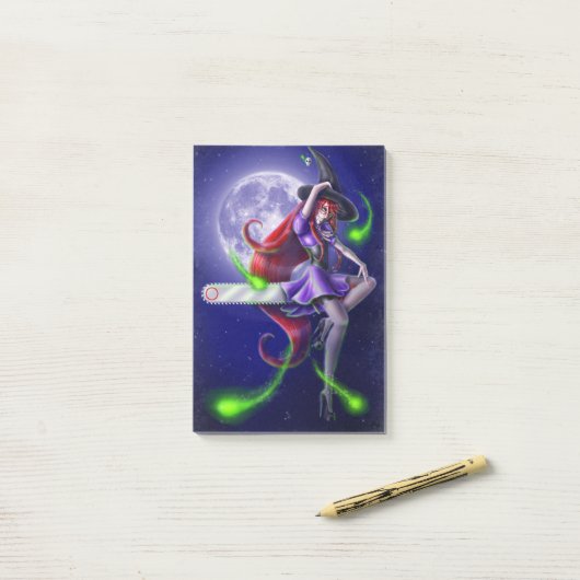 Falln Witchy PinUp Post-it® Notes (Op bureau)