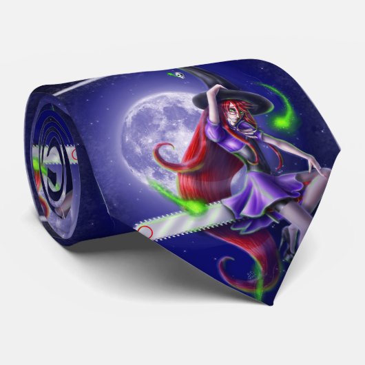 Falln Witchy PinUp Stropdas (Opgerold)