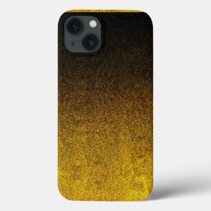 Falln Yellow & Black glitter gradiënt iPhone 13 Hoesje