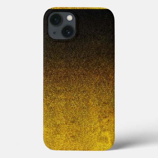 Falln Yellow & Black glitter gradiënt Case-Mate iPhone Case (Achterkant)