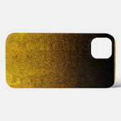 Falln Yellow & Black glitter gradiënt Case-Mate iPhone Case (Achterkant (horizontaal))