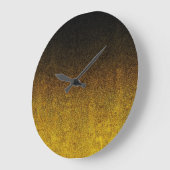 Falln Yellow & Black glitter gradiënt Grote Klok (Hoek)