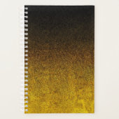 Falln Yellow & Black glitter gradiënt Planner (Voorkant)