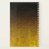 Falln Yellow & Black glitter gradiënt Planner (Achterkant)