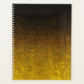 Falln Yellow & Black glitter gradiënt Planner (Voorkant)