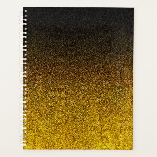 Falln Yellow & Black glitter gradiënt Planner (Voorkant)
