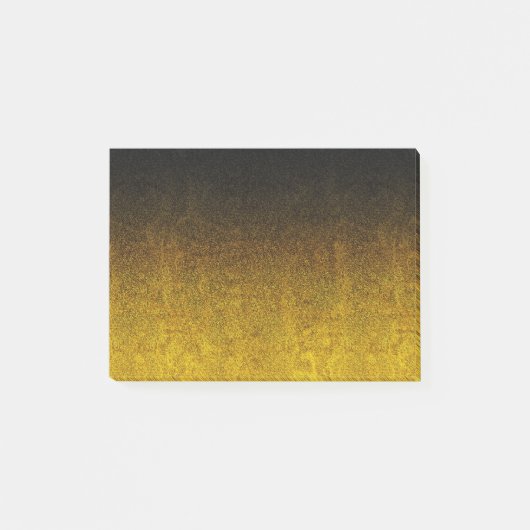 Falln Yellow & Black glitter gradiënt Post-it® Notes (Voorkant)