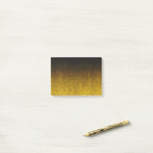 Falln Yellow & Black glitter gradiënt Post-it® Notes (Op bureau)