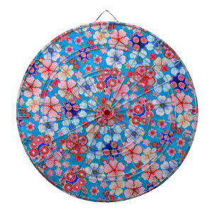 Fallon Blue Cascading Floral Chirimen Dartbord