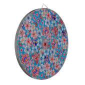 Fallon Blue Cascading Floral Chirimen Dartbord (Voorkant Links)