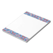Fallon Blue Cascading Floral Chirimen Notitieblok (Linkerzijde)