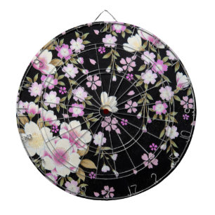 Fallon Cascading Pink Flowers Dartbord