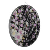 Fallon Cascading Pink Flowers Dartbord (Voorkant Links)