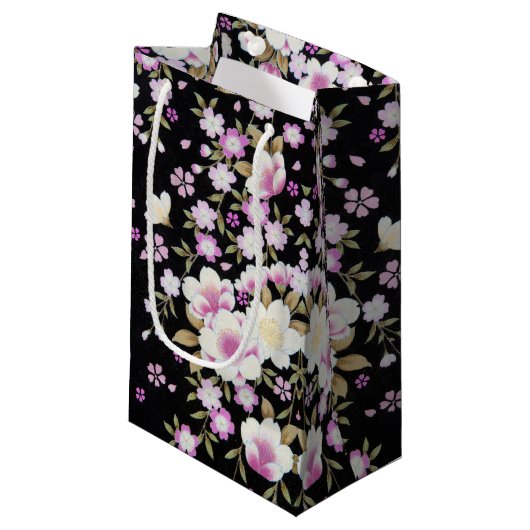 Fallon Cascading Pink Flowers Klein Cadeauzakje (Voorkant Gekanteld)
