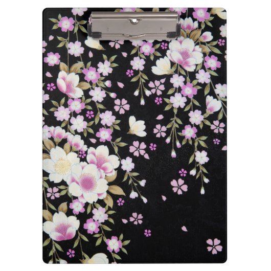 Fallon Cascading Pink Flowers Klembord (Voorkant)