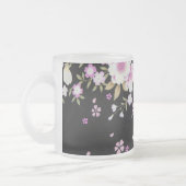 Fallon Cascading Pink Flowers Matglas Koffiemok (Links)
