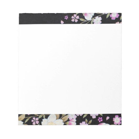 Fallon Cascading Pink Flowers Notitieblok (Voorkant)