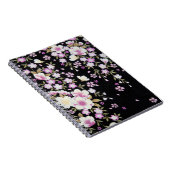 Fallon Cascading Pink Flowers Notitieboek (Rechterzijde)