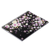 Fallon Cascading Pink Flowers Notitieboek (Linkerzijde)