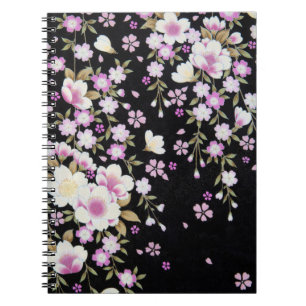 Fallon Cascading Pink Flowers Notitieboek