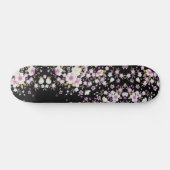 Fallon Cascading Pink Flowers Persoonlijk Skateboard (Horizontaal)