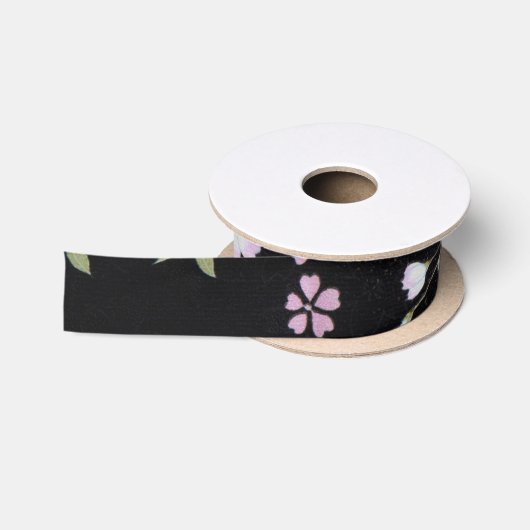 Fallon Cascading Pink Flowers Satijnen Lint (Spoel)