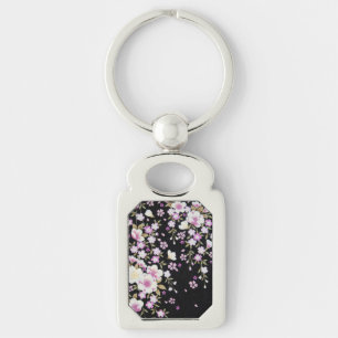 Fallon Cascading Pink Flowers Sleutelhanger