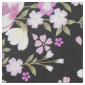 Fallon Cascading Pink Flowers Stof (Close Up)