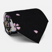 Fallon Cascading Pink Flowers Stropdas (Opgerold)
