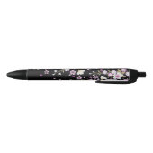 Fallon Cascading Pink Flowers Zwarte Inkt Pen (Bodem)