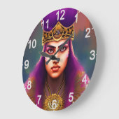 Fallon de Fierce Freedom Warrior, Wall Clock Grote Klok (Hoek)