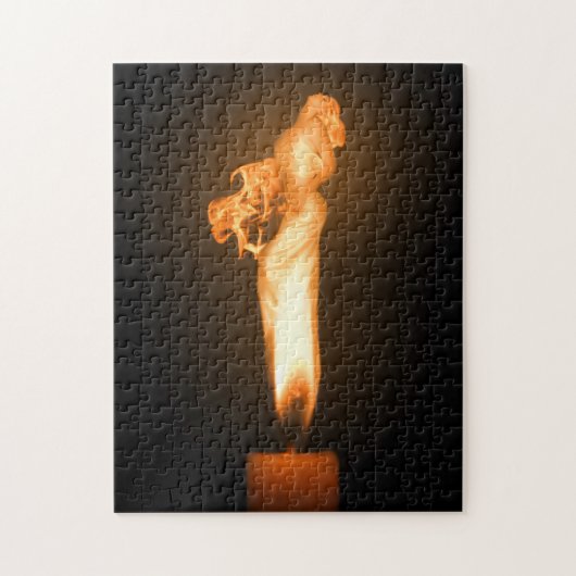 Fallon Fire Originele Kunst Legpuzzel (Verticaal)