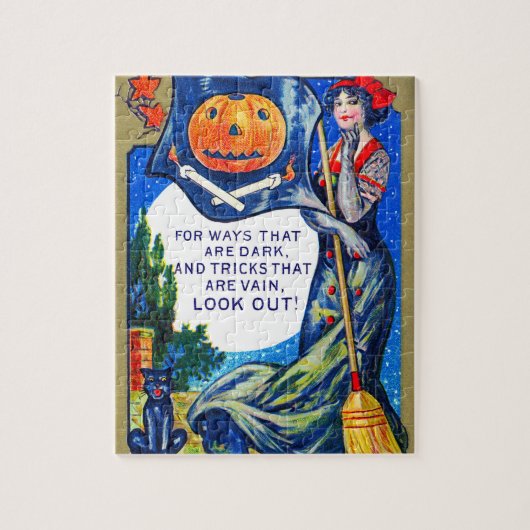 Fallon kijkt uit naar Halloween Time Legpuzzel (Verticaal)