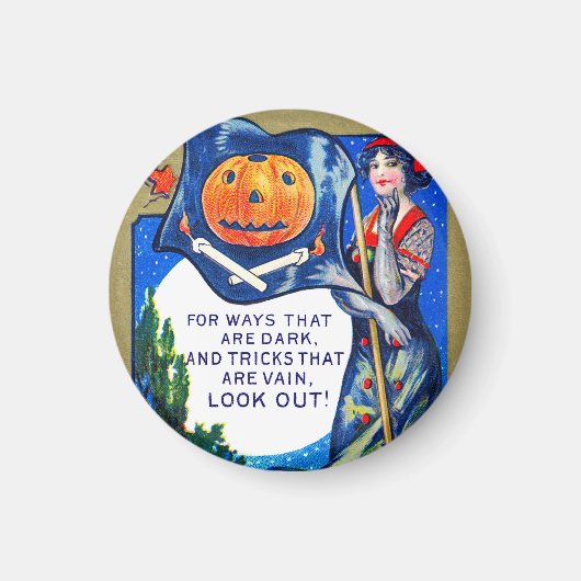 Fallon kijkt uit naar Halloween Time Magneet (Voorkant)