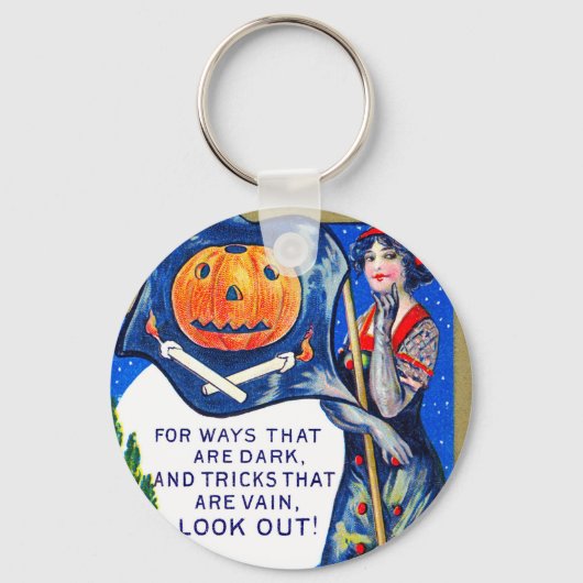 Fallon kijkt uit naar Halloween Time Sleutelhanger (Voorkant)