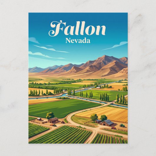 Fallon, Nevada Briefkaart (Voorkant)