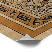 Fallon Old Knotwork-papier Poster (Hoek)