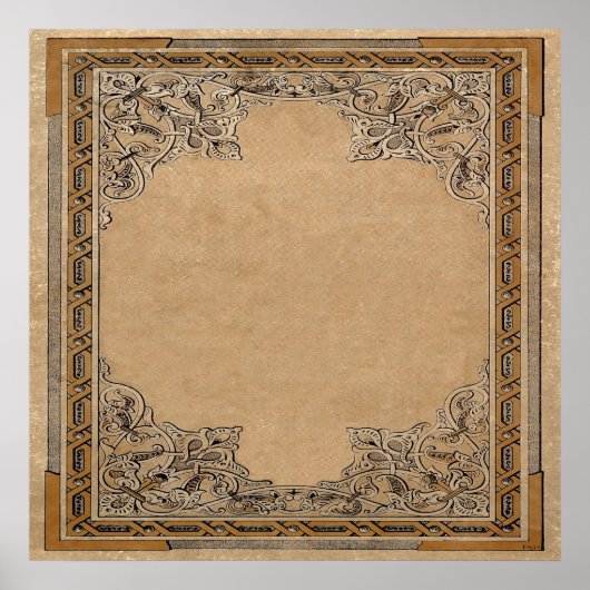 Fallon Old Knotwork-papier Poster (Voorkant)