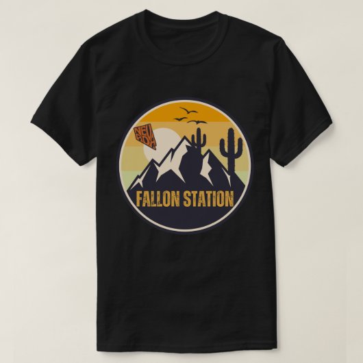 Fallon Station, Nevada T-shirt (Design voorkant)