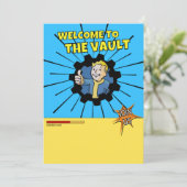 Fallout-feestuitnodigingssjabloon Kaart (Staand voorkant)