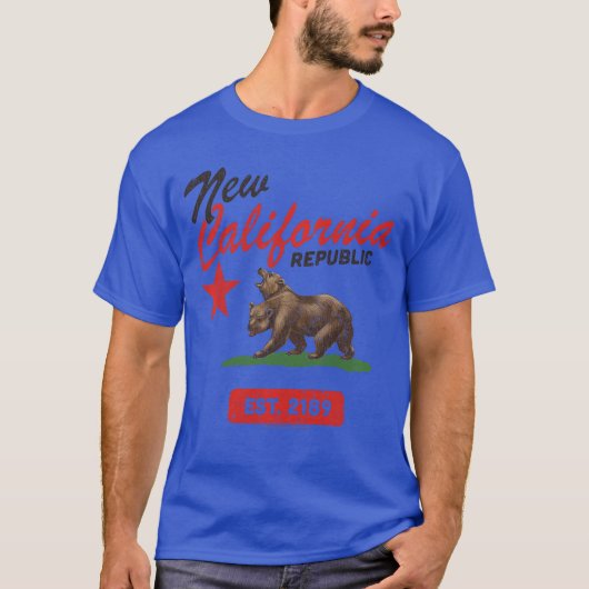 Fallout New California Republiek Vlag Gesticht 218 T-shirt (Voorkant)