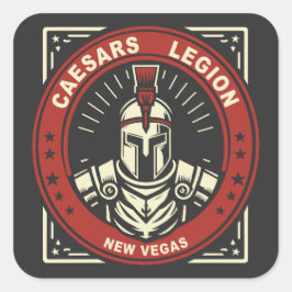 Fallout New Vegas Caesars Legioen Vierkante Sticker